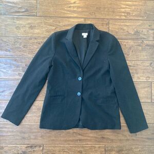 J.Crew Womens Black Blazer Sz 8 Classic Workwear Closet Staple